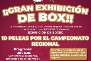 La administración municipal reitera la invitación a los ciudadanos y amantes del boxeo