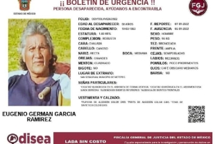 Buscan a don Eugenio, quien desapareció el 5 de enero