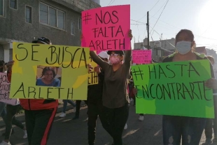 Habitantes de Gualupita marchan para exigir la localización de Arleth