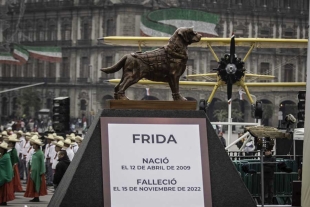 Intenta no llorar; rinden emotivo homenaje a “Frida” en el desfile de la Revolución Mexicana