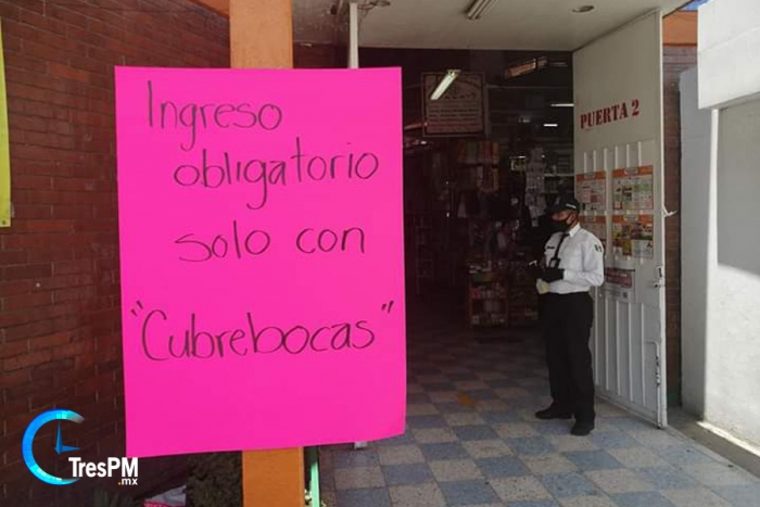 Refuerzan medidas de prevención ante COVID-19 en mercados y centros comerciales