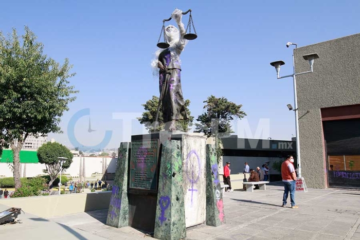 Restos de la marcha 8M en Toluca