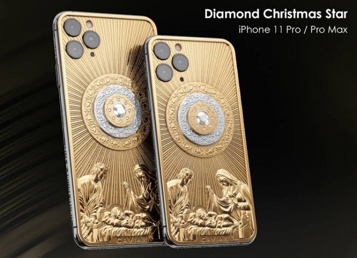 El iPhone de oro y diamantes que celebra el nacimiento de Jesús