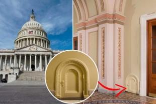 ¿Por qué hay puertas en miniatura dentro del Capitolio?