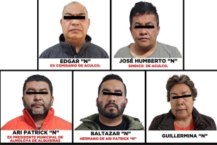 José Humberto “N”, Síndico Municipal en Aculco, y Edgar “N”, quien se desempeñó como comisario de seguridad del mismo municipio