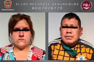 Detiene FGJEM a pareja investigada por el homicidio de un menor de edad cuyo cuerpo fue hallado en Calimaya