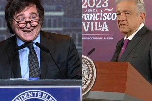 AMLO califica de &quot;autogol&quot; la victoria de Milei en Argentina