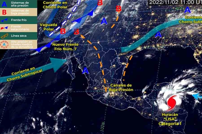 &#039;Lisa&#039; se convierte en huracán categoría 1 mientras se dirige a México