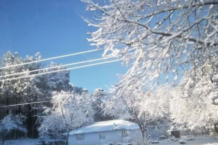 Chihuahua se viste de blanco con las primeras nevadas de la temporada