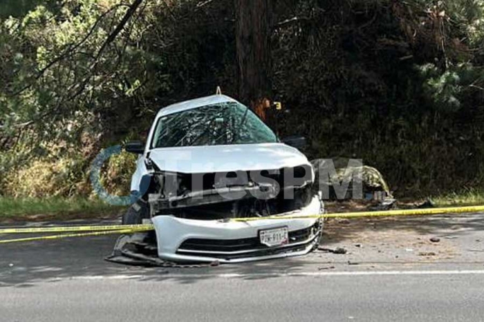 Muere automovilista en accidente en La Marquesa