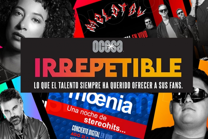 “Irrepetible”; OCESA presenta la nueva era de conciertos vía streaming