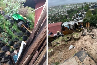 Mueren dos niñas en Tijuana tras derrumbe causado por lluvias
