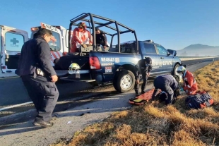 Se accidentan Policías Estatales en autopista Toluca-Naucalpan