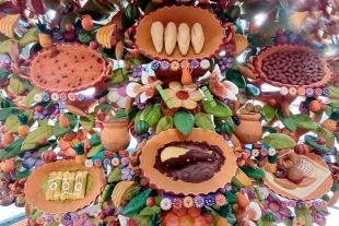 Plasma en árbol de la vida riqueza culinaria de México