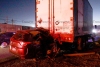 Choque entre vehículos deja dos lesionados, en Cacalomacán