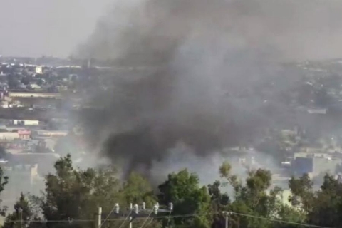 Reportan explosión de material pirotécnico en Tultepec