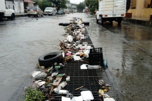 Es la basura el principal factor de encharcamientos en la temporada de lluvia