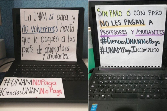 UNAM a paro por falta de pagos y violencia de género