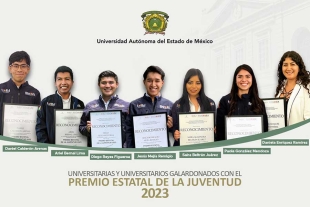Estudiantes y egresados UAEMéx, reconocidos por inspirar a la juventud mexiquense