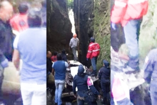 Vehículo cae a barranco en Amanalco; deja dos muertos y un lesionado