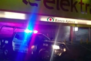 Roban con violencia Elektra de Coacalco