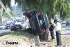 Fallece conductor al estrellarse contra un árbol en Metepec