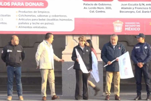 Delfina Gómez Álvarez reiteró el compromiso y la solidaridad del pueblo mexiquense con las comunidades hidalguenses