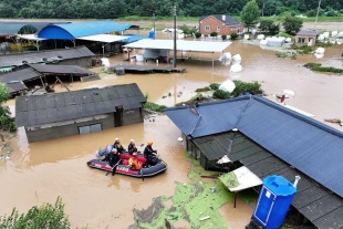 Evacuadas mas de 10 mil personas por tormenta tropical ‘Khanun’ en Corea del Sur