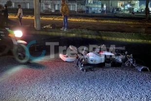 El accidente tuvo lugar la noche de este domingo pasando plaza Sendero en dirección a plaza Santin.