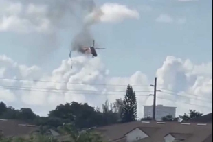 Dos personas mueren al estrellarse un helicóptero de rescate en departamentos de Florida