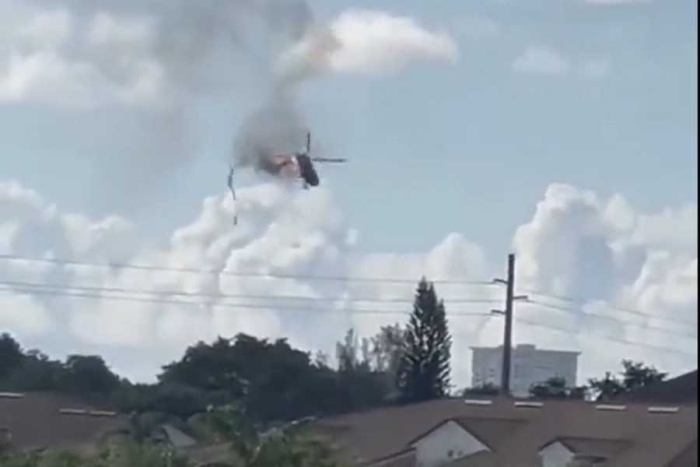 Dos personas mueren al estrellarse un helicóptero de rescate en departamentos de Florida