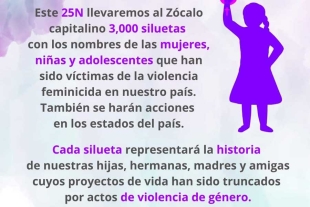 Presentan campaña &quot;Caminemos juntas hacia la justicia, rumbo al 25N&quot;