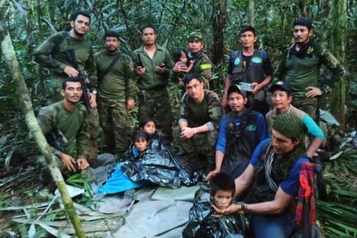 Hallan con vida a los cuatro niños perdidos hace 40 días tras un accidente aéreo en Colombia