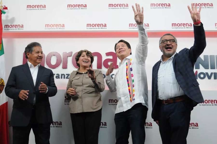 Morena-PT y Partido Verde registraron ante el IEEM candidatura común con Delfina Gómez
