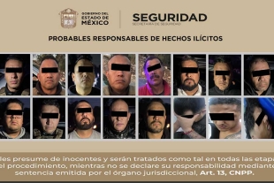 Durante su aprehensión los sujetos presentaron credenciales apócrifas de la Secretaría de Seguridad y Protección Ciudadana (SSPC) y dos más de la policía municipal de Ecatepec.