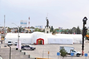 Hospital inflable para combatir el coronavirus