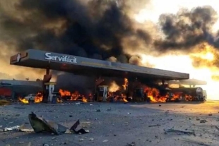Explosión de pipa en gasolinera de Tula deja 2 muertos