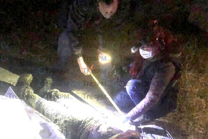Hallan cadáver dentro de un estanque en Almoloya de Juárez