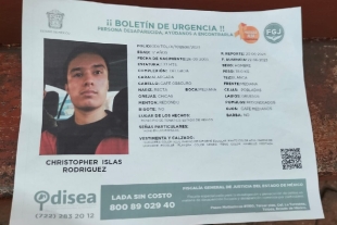 Desaparece joven en Ixtapan de la Sal