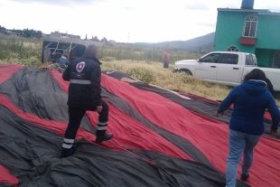 Globo aerostático aterriza de emergencia en Acolman; no hay lesionados