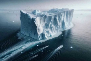¡Despertó el coloso! Tras 30 años inactivo, el iceberg a23a emprende un nuevo viaje