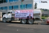 Transportistas de la construcción se manifestaron por extorsiones por parte del “Sindicato Libertad”