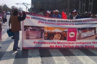 Día caótico; se registran varias manifestaciones en el centro de Toluca