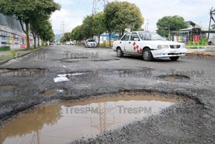 Intransitables calles de Toluca