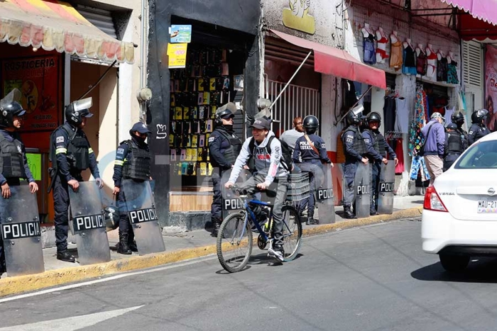 Esta movilización de efectivos, fue aplaudida principalmente por los comerciantes de la zona