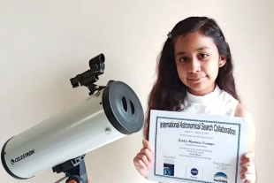 Ashley Martínez, la niña que descubrió un asteroide y fue reconocida por la NASA