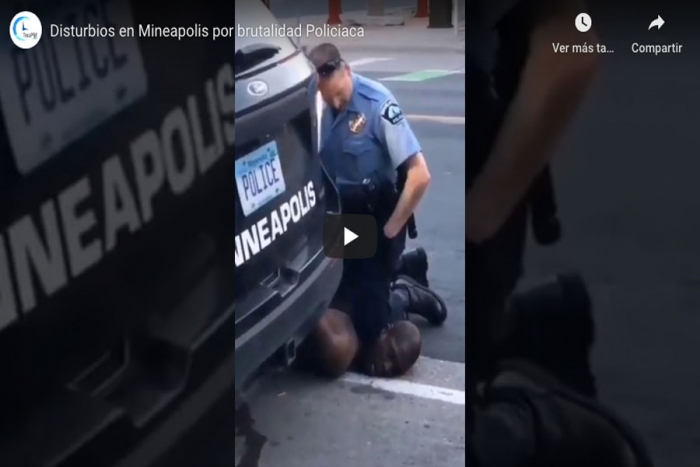 Disturbios en Minneapolis por brutalidad policiaca