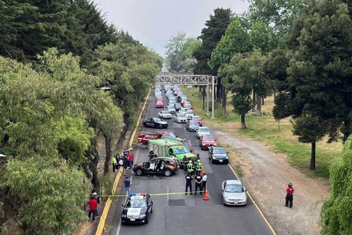 El accidente tuvo lugar la tarde de este sábado sobre carriles centrales