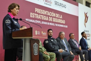 Gobernadora Delfina Gómez presenta la estrategia de seguridad para el Edomex