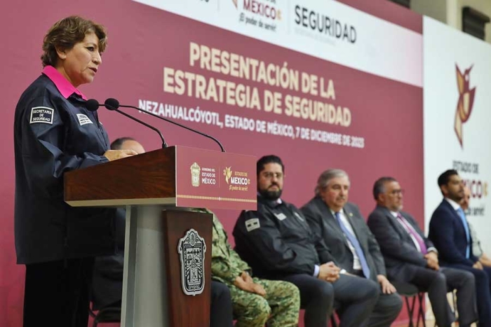 Gobernadora Delfina Gómez presenta la estrategia de seguridad para el Edomex